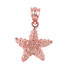 Rose Gold Sea Star Charm Necklace