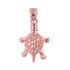 Rose Gold Turtle Charm Necklace