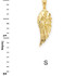 Gold Angel Wing Pendant Necklace