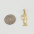 Gold Santa Muerte charm