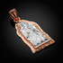 Two-tone Rose Gold Virgin Mary Guadalupe Pendant