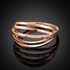 Solid Rose Gold Layered Ring