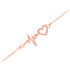 14K Rose Gold Heartbeat Bracelet