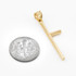 Gold Police Baton Club Pendant Necklace