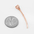 Rose Gold Japanese Katana Short Sword Pendant Necklace