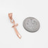 Rose Gold Scimitar CZ Charm