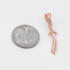 Rose Gold Scimitar Islamic Knife Charm Necklace