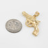 Gold Revolver Gun Pendant