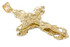 Mens Large Gold Crucifix Pendant