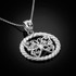 White Gold Butterfly Pendant Necklace