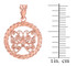 Rose Gold Butterfly Pendant