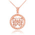 Rose Gold Butterfly Necklace