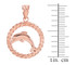 Rose Gold Dolphin Pendant