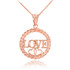 Rose Gold LOVE Necklace