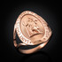 Rose Gold St. Christopher Ring