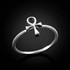 Ladies White Gold Ankh Ring