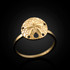 Gold Sand Dollar Ring