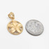 Gold Hawaiian Plumeria Flower Charm Necklace