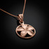Rose gold Plumeria necklace