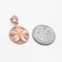 Rose Gold Hawaiian Plumeria Flower Charm Necklace