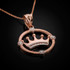 Rose gold quinceanera necklace