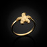 Gold starfish ring