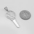 White Gold VW Volkswagen Key Pendant Necklace