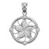 White Gold Plumeria Diamond pendant
