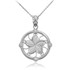 White Gold Plumeria Diamond Necklace