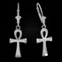 White Gold Ankh earrings
