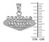 White Gold Welcome to Las Vegas Pendant Necklace