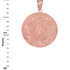Rose Gold 7 Chakra Yoga Calendar Medallion Pendant (S/M)