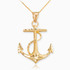 Gold Anchor Necklace