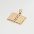 Gold English Holy Bible 3D Christian Book Pendant Necklace