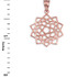 Rose Gold Sahasrara Lotus Unity Chakra Open Yoga Pendant Necklace