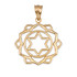 Gold Anahata Love Chakra Yoga Pendant Necklace