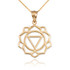 Gold Manipura Chakra Yoga Pendant Necklace