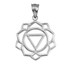 White Gold Manipura Chakra Yoga Pendant Necklace