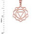 Rose Gold Manipura Chakra Yoga Pendant Necklace