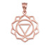 Rose Gold Manipura Chakra Yoga Pendant Necklace