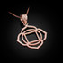 Rose Gold Muladhara Chakra Yoga Pendant Necklace