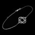 14K White Gold Muladhara Chakra Womens Yoga Bracelet Bracelet