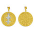 Two-Tone Solid Gold St. Benedict Medallion Pendant