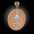 Two-Tone Rose Gold St. Benedict Medallion Pendant