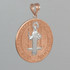 Two-Tone Rose Gold St. Benedict Medallion Pendant