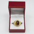 Gold Star of David Tiger Eye Gemstone Jewish Statement Ring