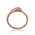 Rose Gold Ouroboros Snake Diamond Ring Band