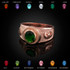 Rose Gold Islamic Crescent moon CZ Birthstone Ring