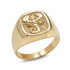 Yellow Gold Scorpio Mens Zodiac Ring