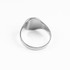 White Gold Libra Satin DC Band Ladies Zodiac Ring
